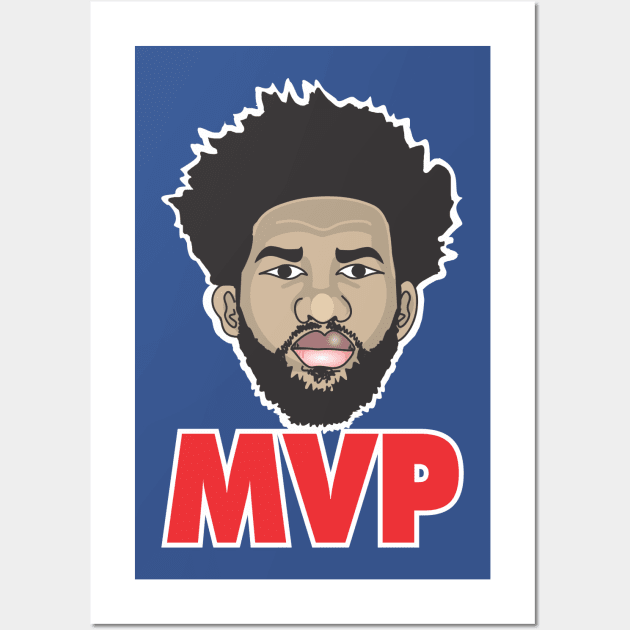 Joel Embiid Wins MVP Wall Art by Tom Stiglich Cartoons